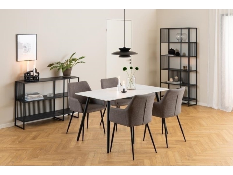 Regał Strington niski czarny - ACTONA